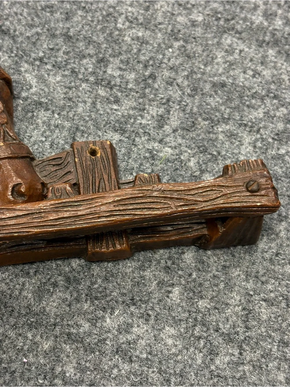 Rustic 1960s Horse Wall Rack for Pipes or Ties